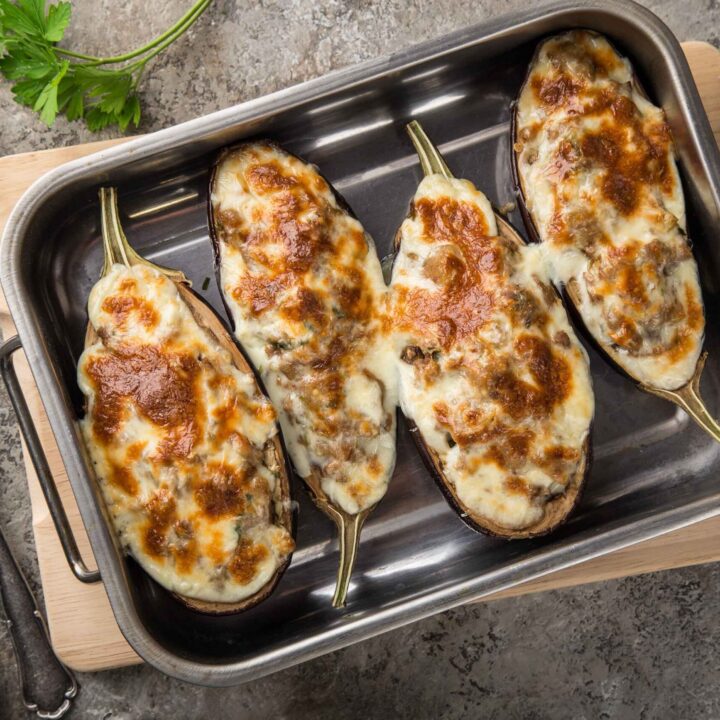 Aubergines Stuffed with Minced Meat Recipe
